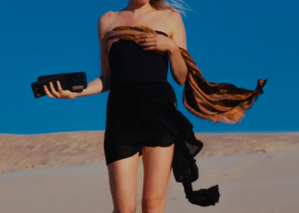 Flying dress photoshoot